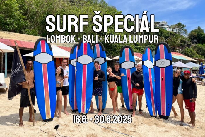 TRIP: SURF ŠPECIÁL: LOMBOK + BALI + KUALA LUMPUR