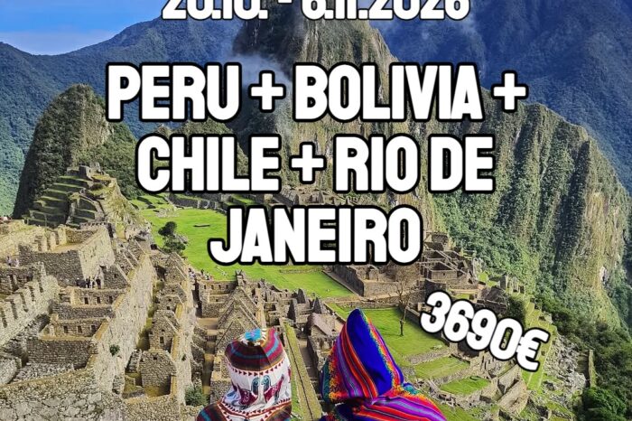 TRIP: PERU, BOLÍVIA, ČILE & RIO DE JANEIRO