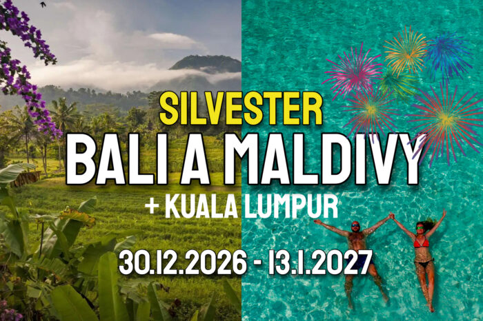 POBYTOVKA: Bali + Maldivy + Kuala Lumpur SILVESTER 2026